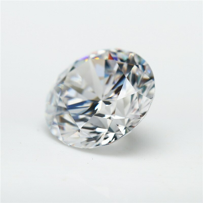 5A White CZ | Round Faceted | H1901F
